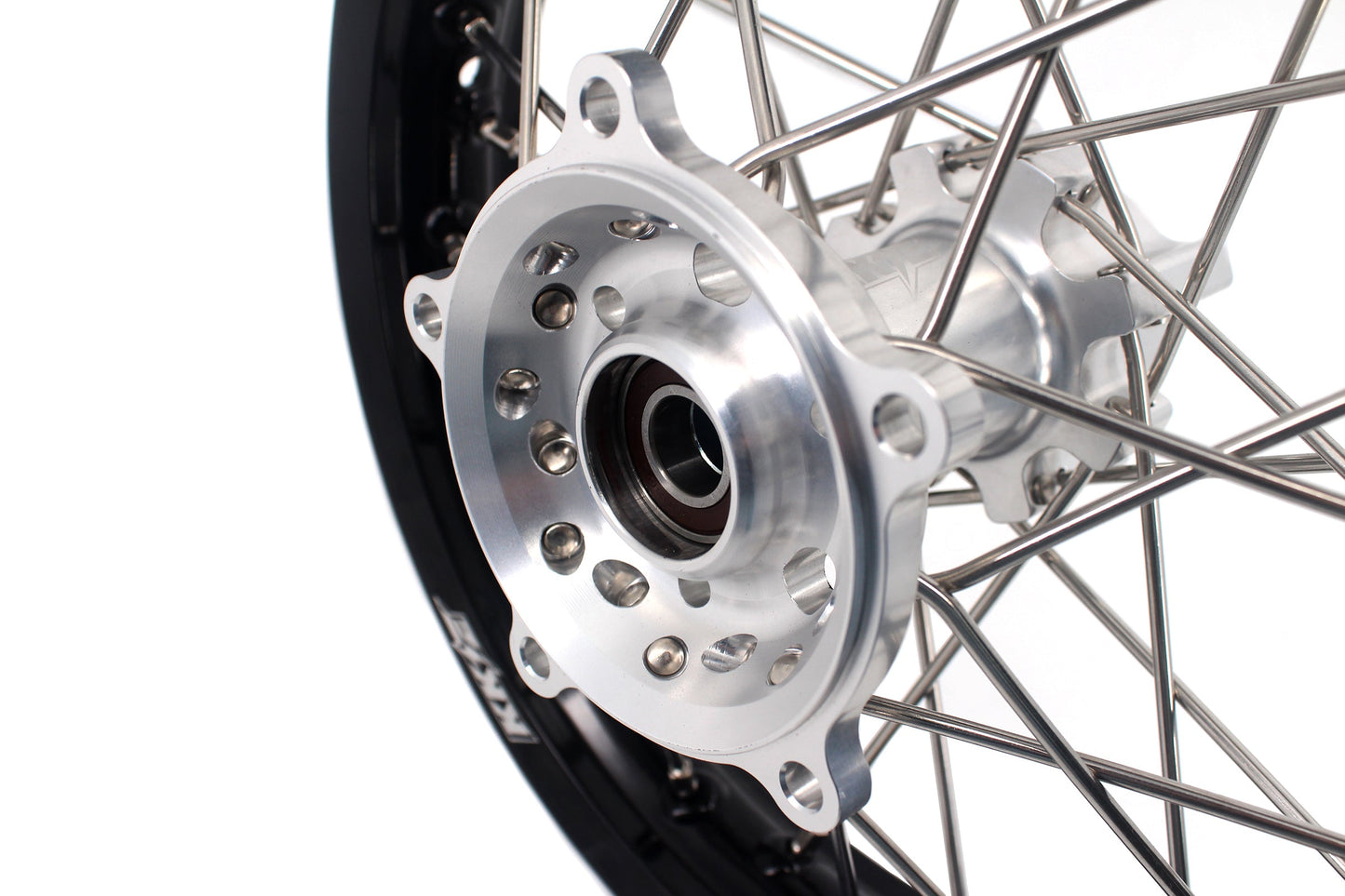 KKE 14 & 12 Small Kid's Wheels Rims Set for KTM 65 SX 2002-2024 Silver&Black