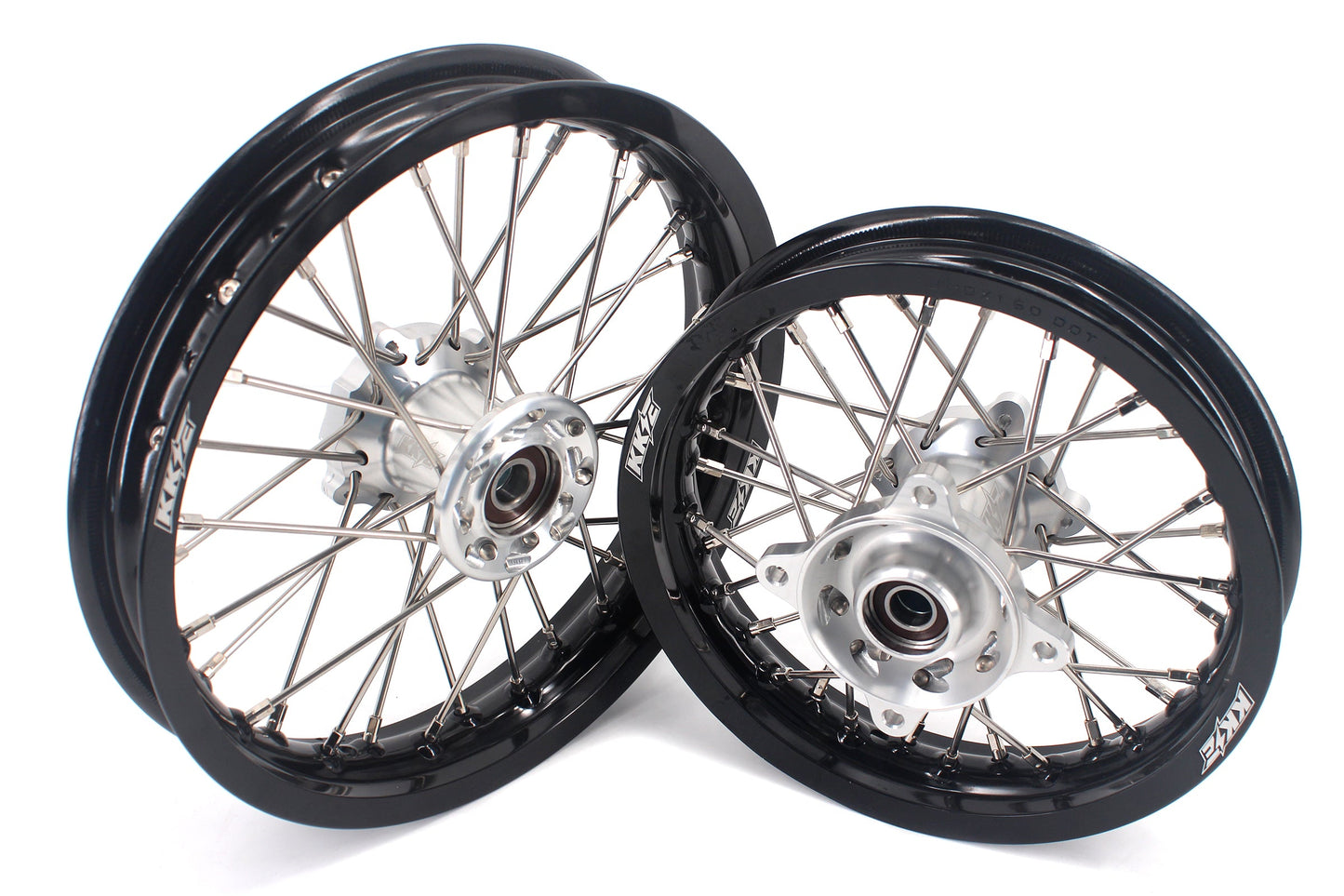 KKE 12 & 10 Kid's Wheels For KTM SX50 2014-2023 For Gas Gas MC50 2021-2024 Mini Bike Silver&Black
