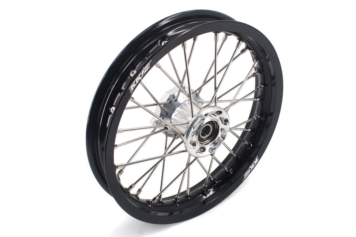 KKE 12 & 10 Kid's Wheels For KTM SX50 2014-2023 For Gas Gas MC50 2021-2024 Mini Bike Silver&Black
