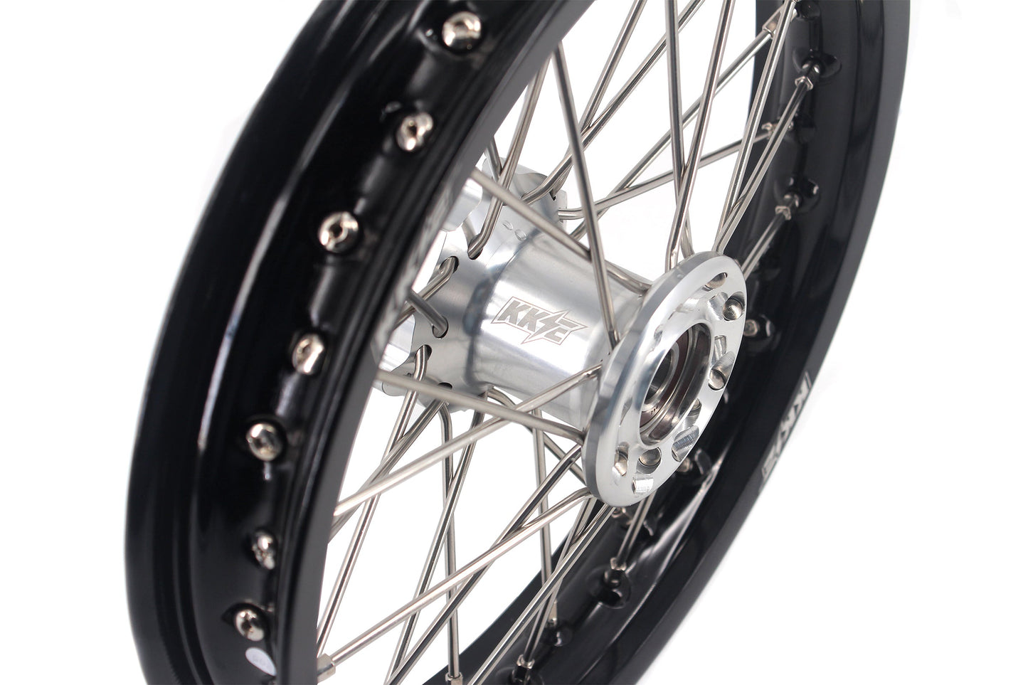 KKE 12 & 10 Kid's Wheels For KTM SX50 2014-2023 For Gas Gas MC50 2021-2024 Mini Bike Silver&Black