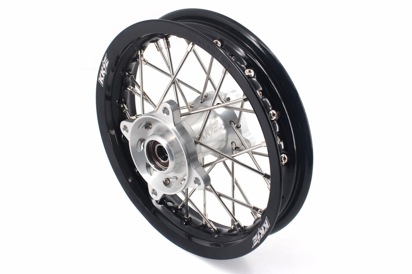 KKE 12 & 10 Kid's Wheels For KTM SX50 2014-2023 For Gas Gas MC50 2021-2024 Mini Bike Silver&Black