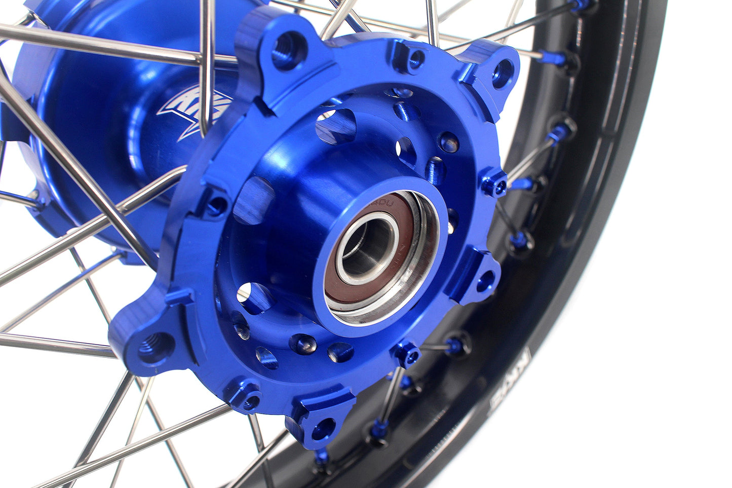 KKE 1.85*21 & 2.5*18 Motorcycle Tubed Spoke Rims Fit Yamaha Tenere 700 2019-2025 Blue