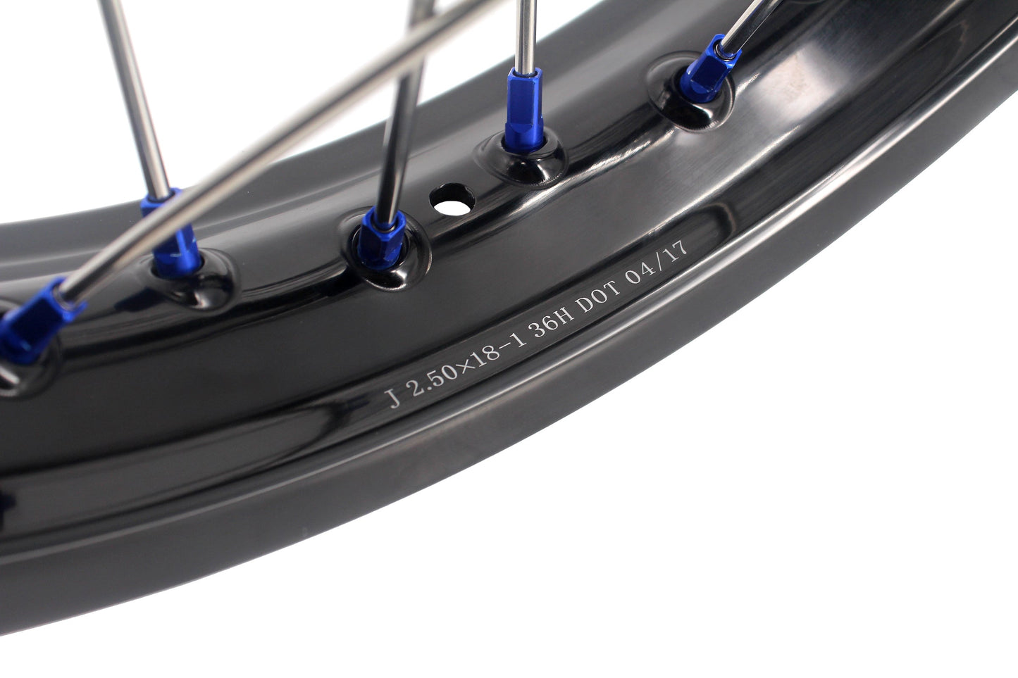 KKE 1.85*21 & 2.5*18 Motorcycle Tubed Spoke Rims Fit Yamaha Tenere 700 2019-2025 Blue