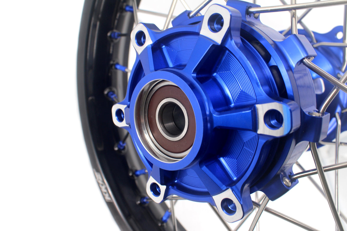 KKE 1.85*21 & 2.5*18 Motorcycle Tubed Spoke Rims Fit Yamaha Tenere 700 2019-2025 Blue