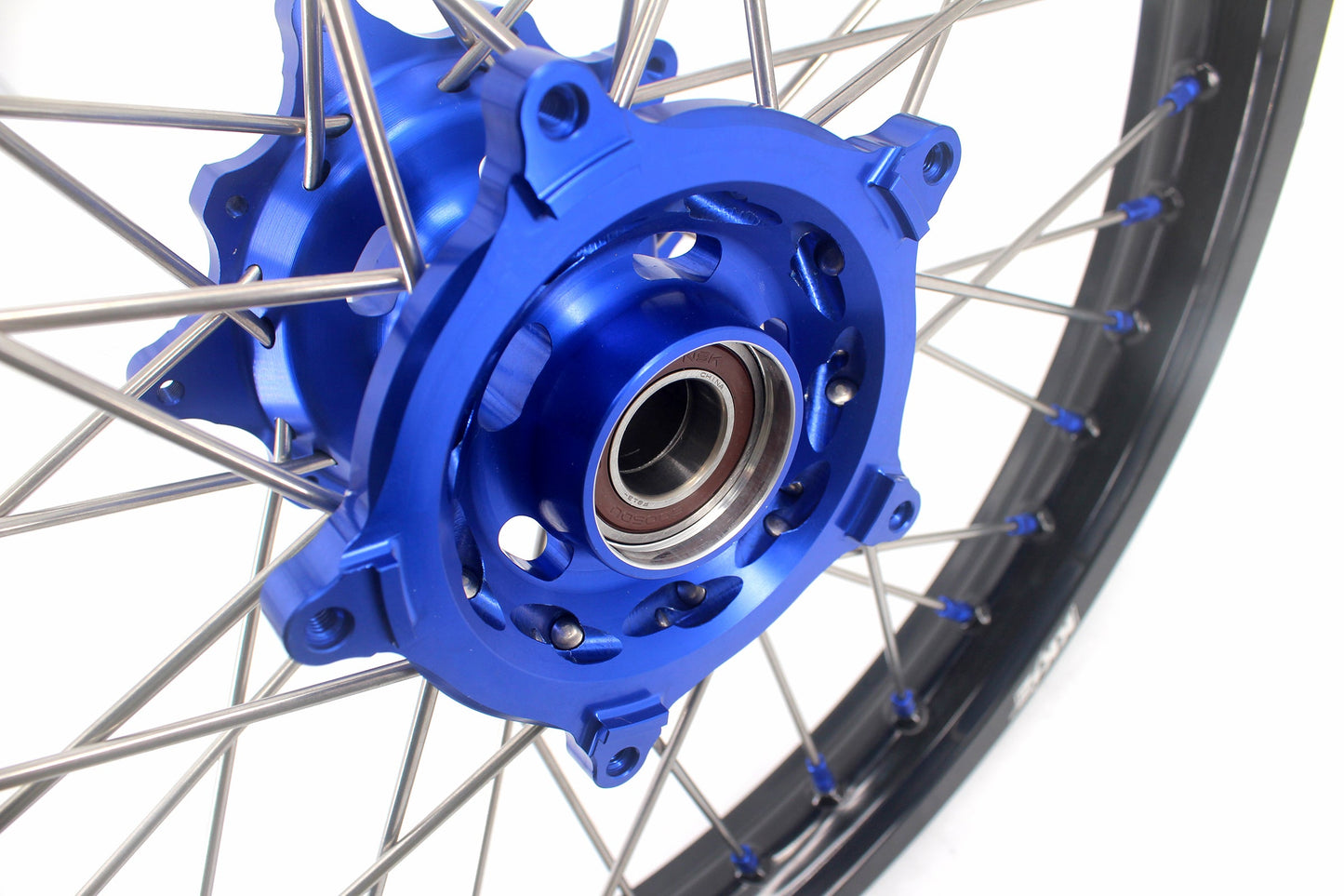 KKE 1.85*21 & 2.5*18 Motorcycle Tubed Spoke Rims Fit Yamaha Tenere 700 2019-2025 Blue
