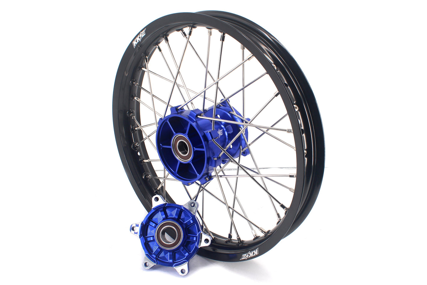 KKE 21/18 Enduro CUSH Drive Spoke Wheels For KTM EXC EXC-F EXC-W 125-530CC 2003-2024 Blue Hub