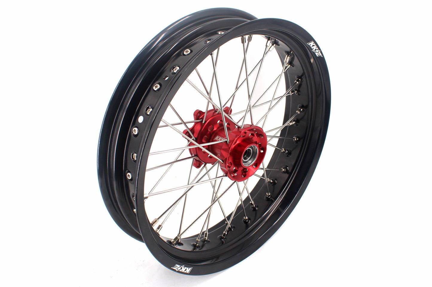 KKE 3.5 & 4.25 Cush Drive Supermoto Rims for HONDA CRF250R/450R 2002-2012 Red&Black
