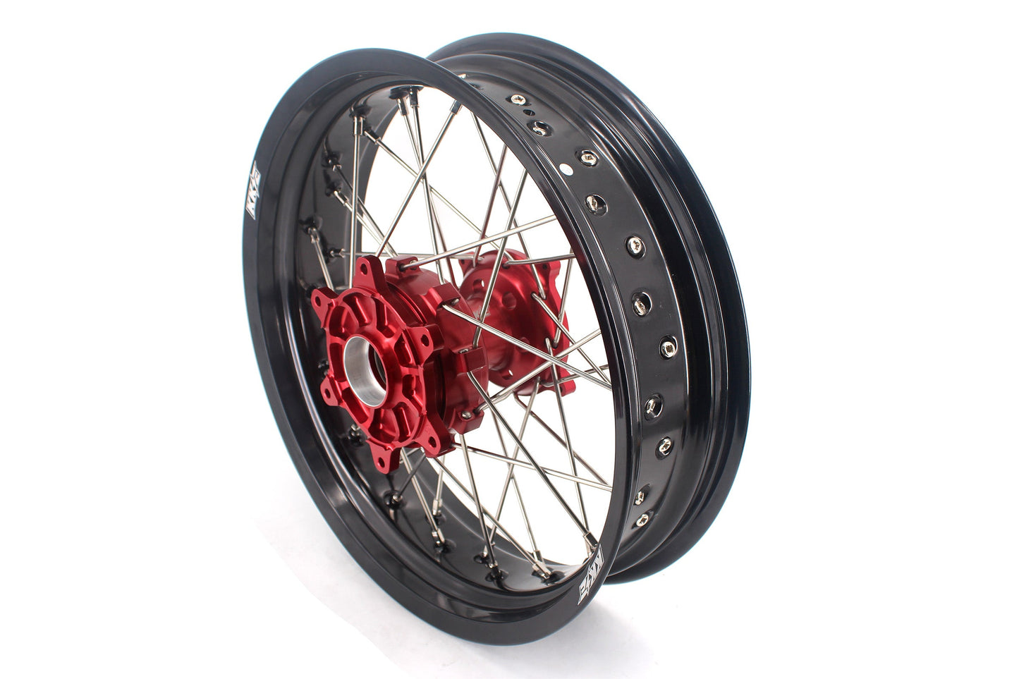 KKE 3.5 & 4.25 Cush Drive Supermoto Rims for HONDA CRF250R/450R 2002-2012 Red&Black