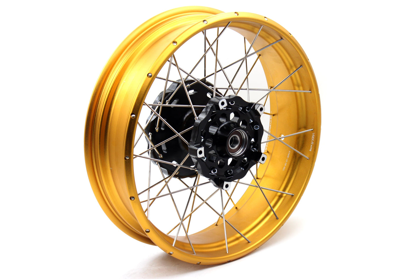 VMX 3.0*19 & 4.25*17 Tubeless Wheels Rims Fit for BMW F700GS 2012 - 2018 Gold Rims Black Hubs