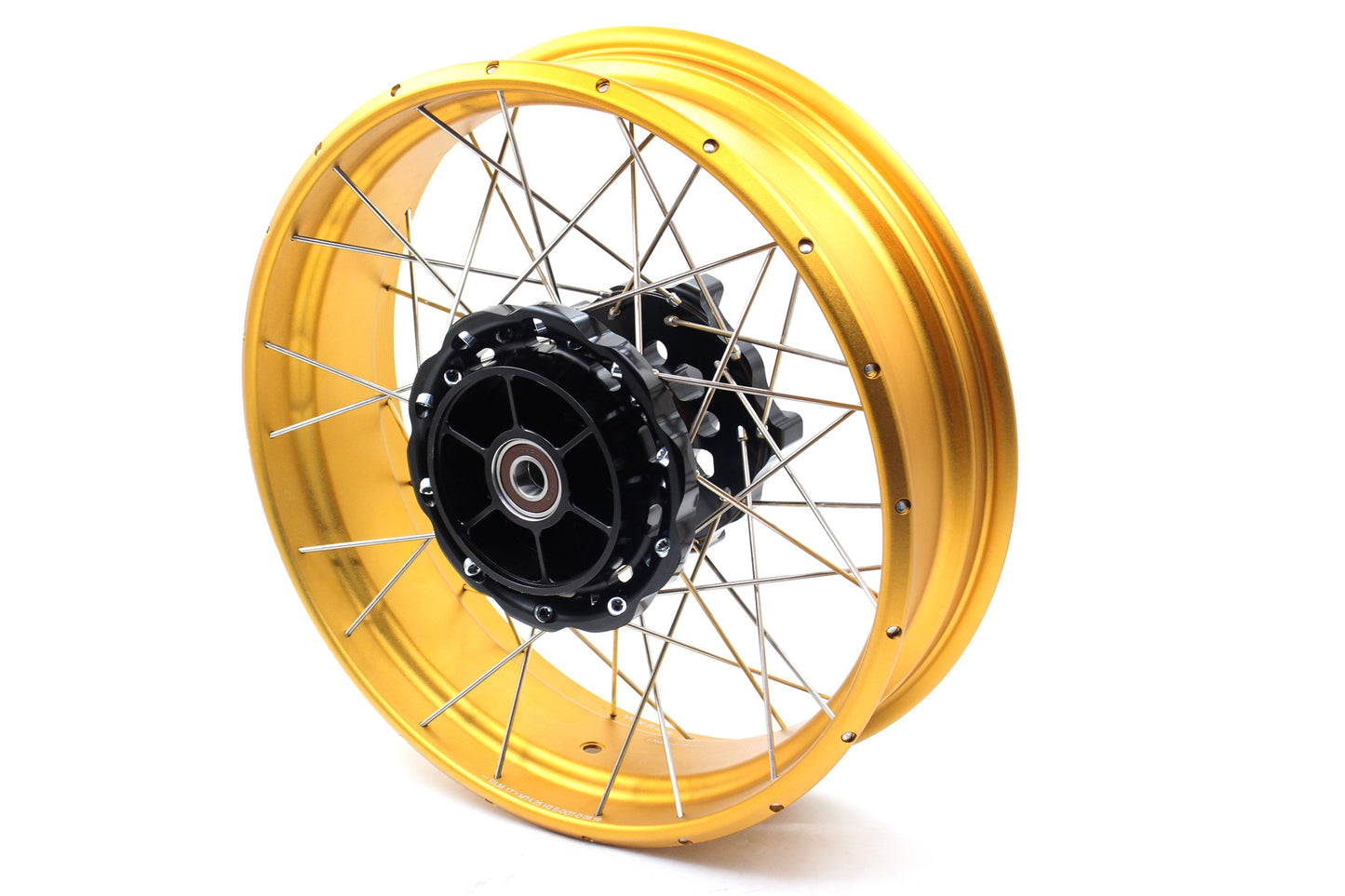 VMX 3.0*19 & 4.25*17 Tubeless Wheels Rims Fit for BMW F700GS 2012 - 2018 Gold Rims Black Hubs