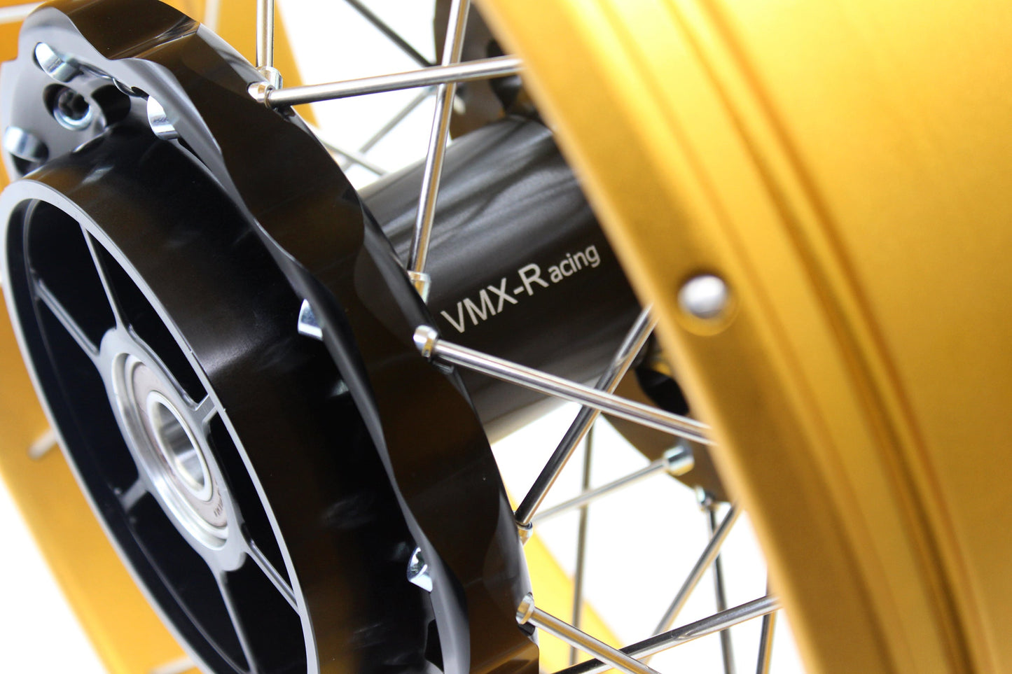 VMX 3.0*19 & 4.25*17 Tubeless Wheels Rims Fit for BMW F700GS 2012 - 2018 Gold Rims Black Hubs