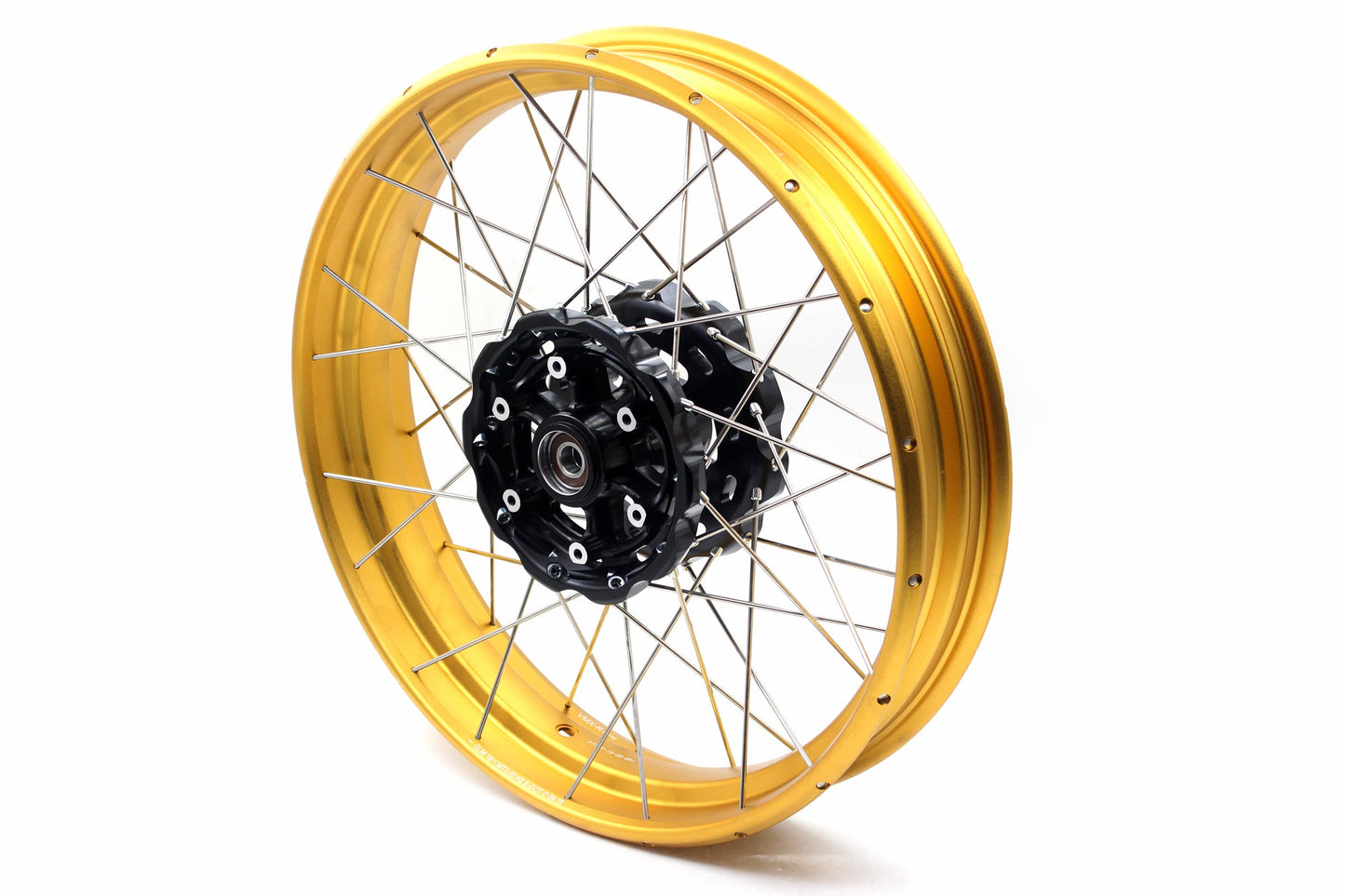 VMX 3.0*19 & 4.25*17 Tubeless Wheels Rims Fit for BMW F700GS 2012 - 2018 Gold Rims Black Hubs