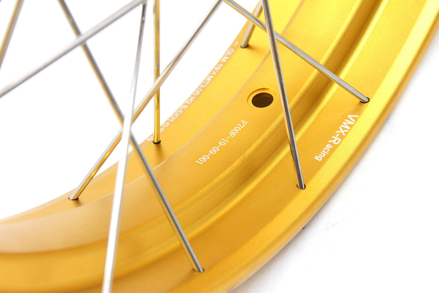 VMX 3.0*19 & 4.25*17 Tubeless Wheels Rims Fit for BMW F700GS 2012 - 2018 Gold Rims Black Hubs