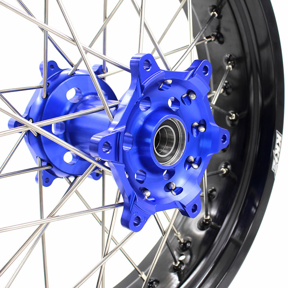 KKE 3.5 & 4.25 Wheels for Yamaha WR250F 2001 WR450F 2003-2018 Blue