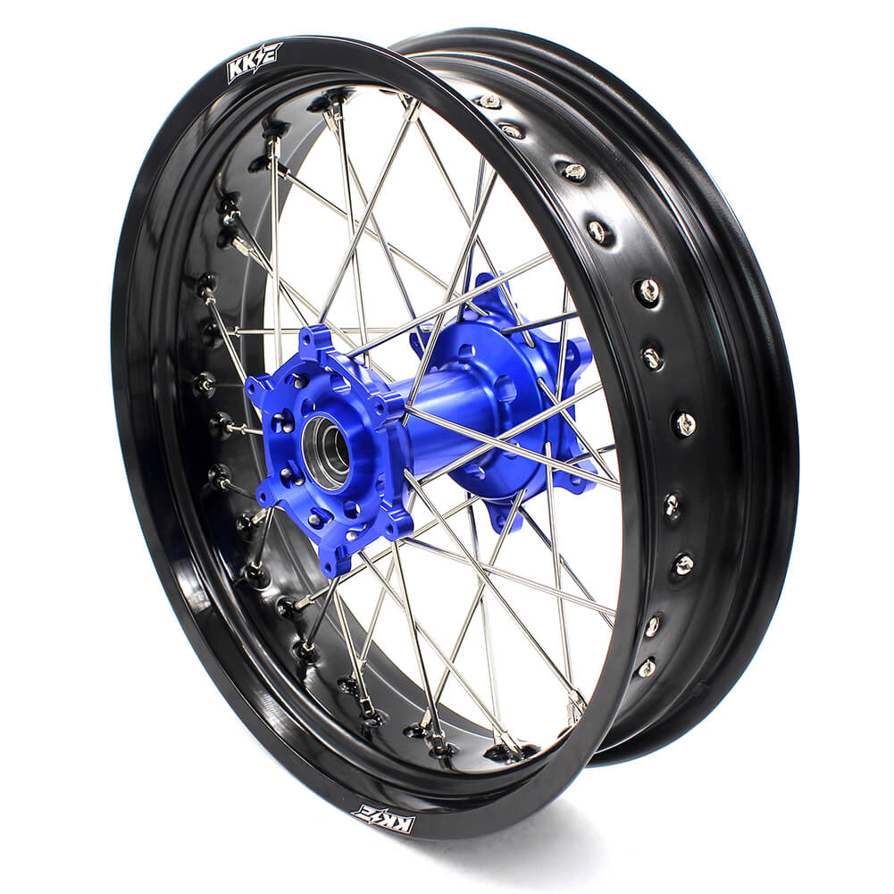 KKE 3.5 & 4.25 Wheels for Yamaha WR250F 2001 WR450F 2003-2018 Blue
