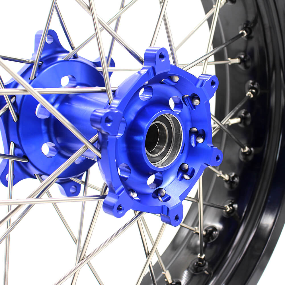 KKE 3.5 & 4.25 Wheels for Yamaha WR250F 2001 WR450F 2003-2018 Blue
