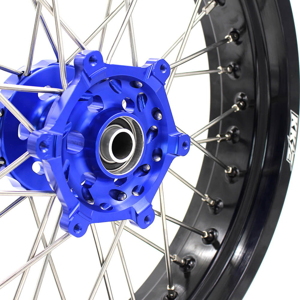 KKE 3.5 & 4.25 Wheels for Yamaha WR250F 2001 WR450F 2003-2018 Blue