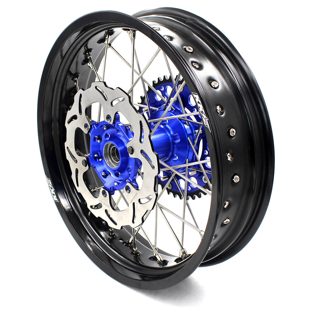 KKE 3.5 & 4.25 Wheels for Yamaha WR250F 2001 WR450F 2003-2018 Blue