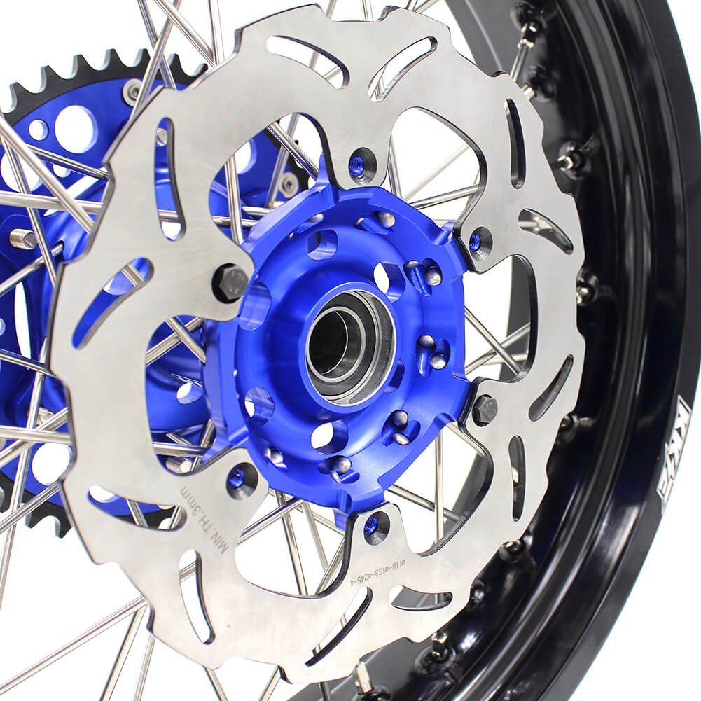 KKE 3.5 & 4.25 Wheels for Yamaha WR250F 2001 WR450F 2003-2018 Blue