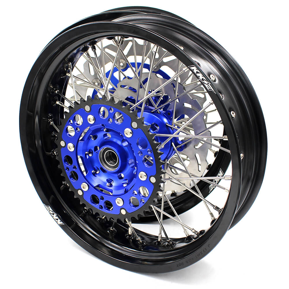 KKE 3.5 & 4.25 Wheels for Yamaha WR250F 2001 WR450F 2003-2018 Blue
