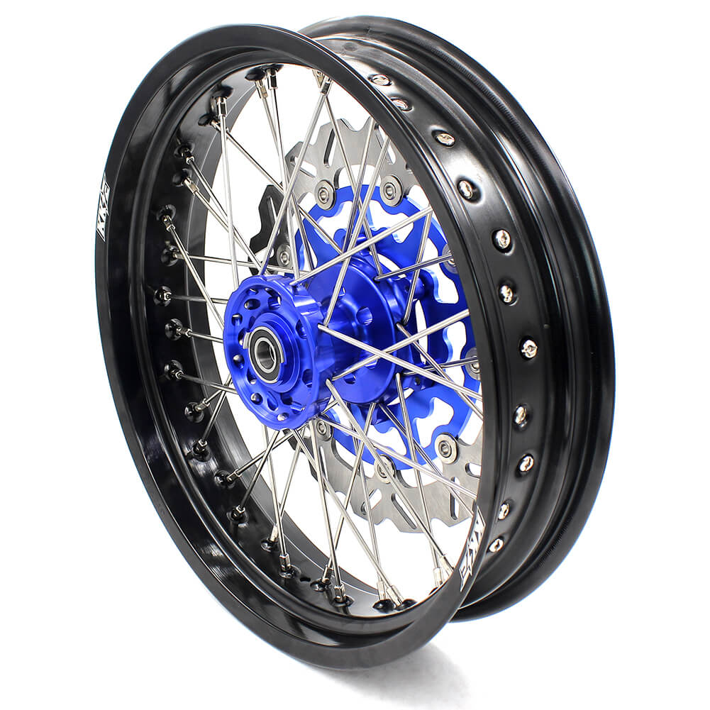KKE 3.5 & 4.25 Wheels for Yamaha WR250F 2001 WR450F 2003-2018 Blue