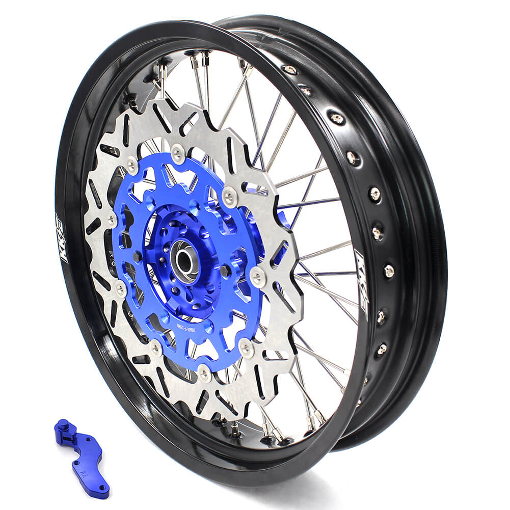 KKE 3.5 & 4.25 Wheels for Yamaha WR250F 2001 WR450F 2003-2018 Blue