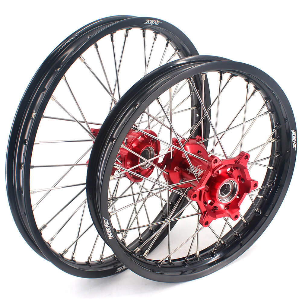 KKE 21" 18" Enduro Spoked Wheels For GAS GAS EC MC EX 125-4550CC 2021-2025 Dirtbike Spoked Wheels Set