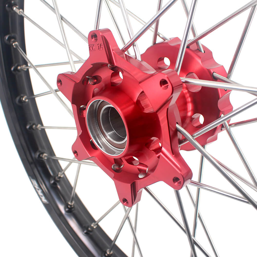 KKE 21" 18" Enduro Spoked Wheels For GAS GAS EC MC EX 125-4550CC 2021-2025 Dirtbike Spoked Wheels Set