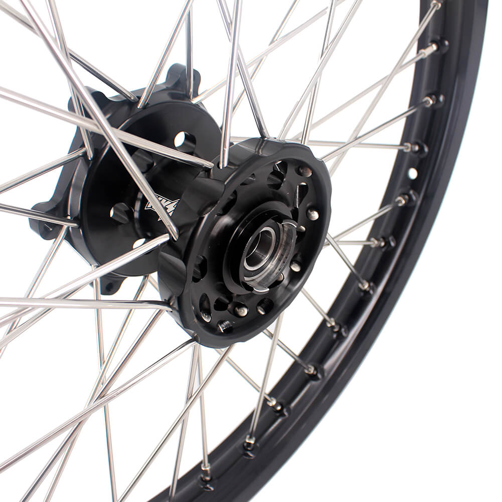 KKE 21/18 Enduro Off Road Wheels Rim Fit For SUZUKI DRZ400SM 2005-2024 Black Hub