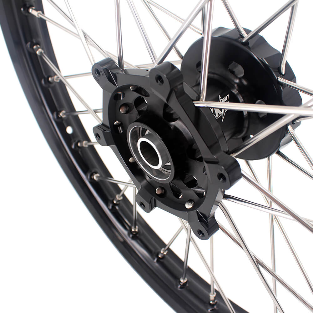 KKE 21/18 Enduro Off Road Wheels Rim Fit For SUZUKI DRZ400SM 2005-2024 Black Hub