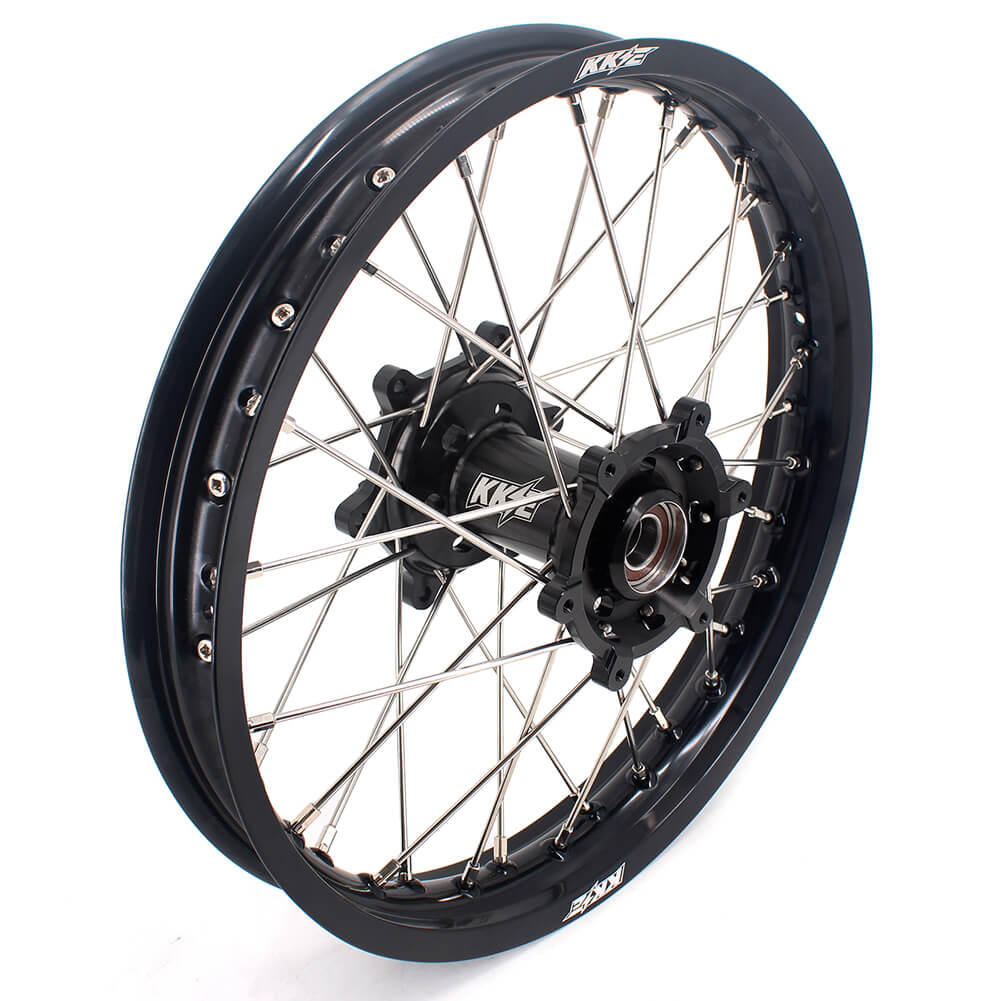 KKE 21/18 Enduro Off Road Wheels Rim Fit For SUZUKI DRZ400SM 2005-2024 Black Hub