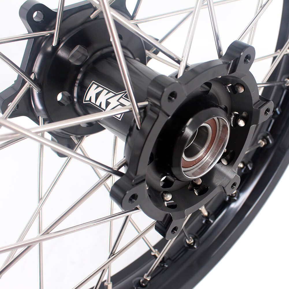 KKE 21/18 Enduro Off Road Wheels Rim Fit For SUZUKI DRZ400SM 2005-2024 Black Hub