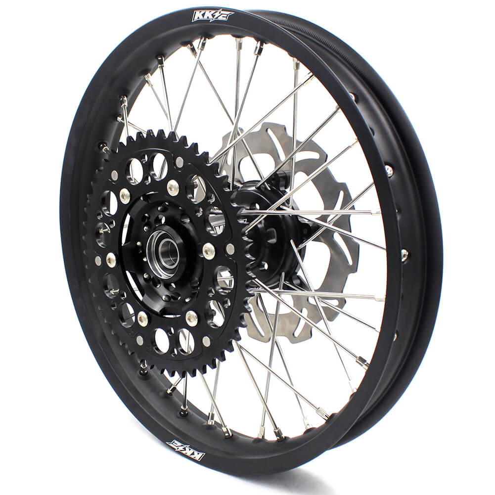 KKE 21/18 Enduro Off Road Wheels Rim Fit For SUZUKI DRZ400SM 2005-2024 Black Hub