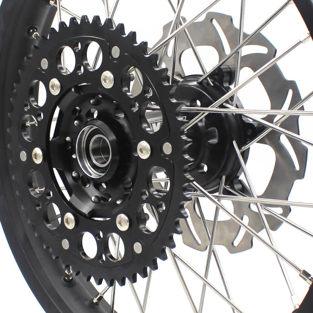 KKE 21/18 Enduro Off Road Wheels Rim Fit For SUZUKI DRZ400SM 2005-2024 Black Hub