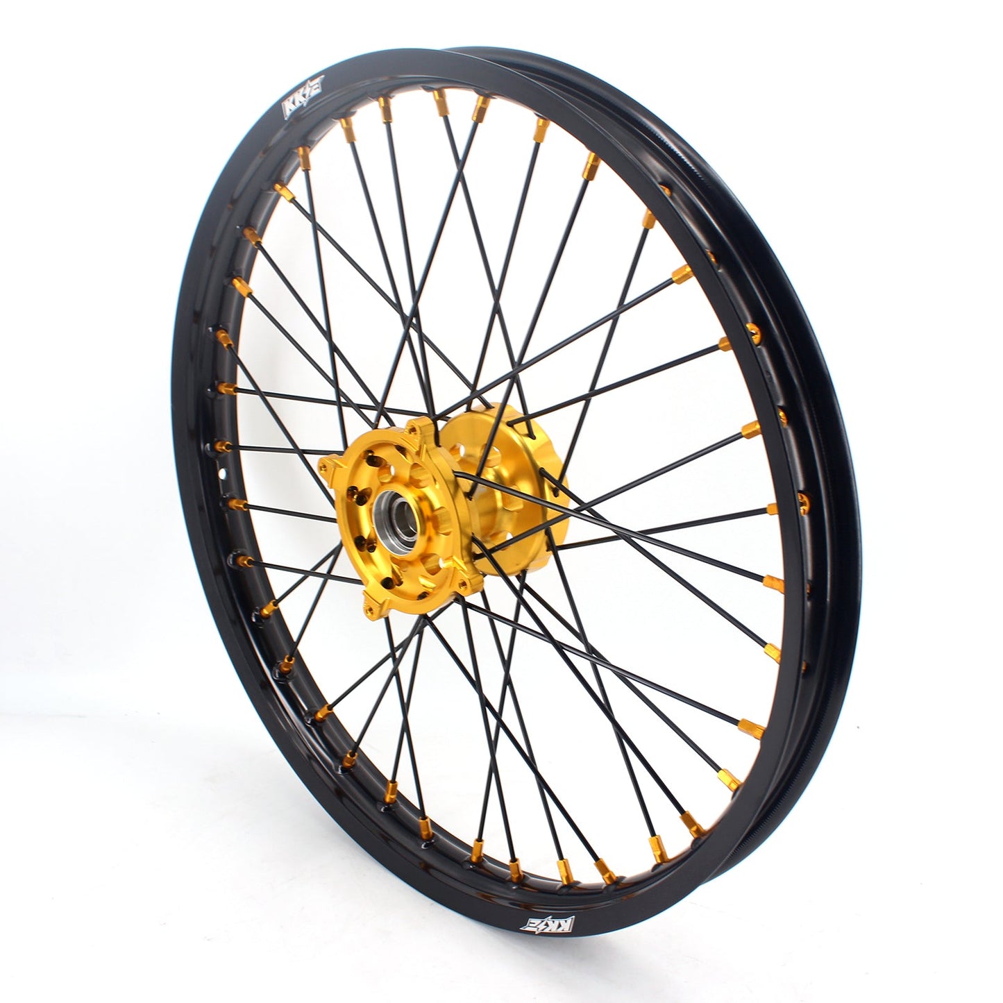 KKE 21 & 19 MX Wheels Rims for SUZUKI RMZ250 2007-2024 RMZ450 2005-2024 Black Spokes