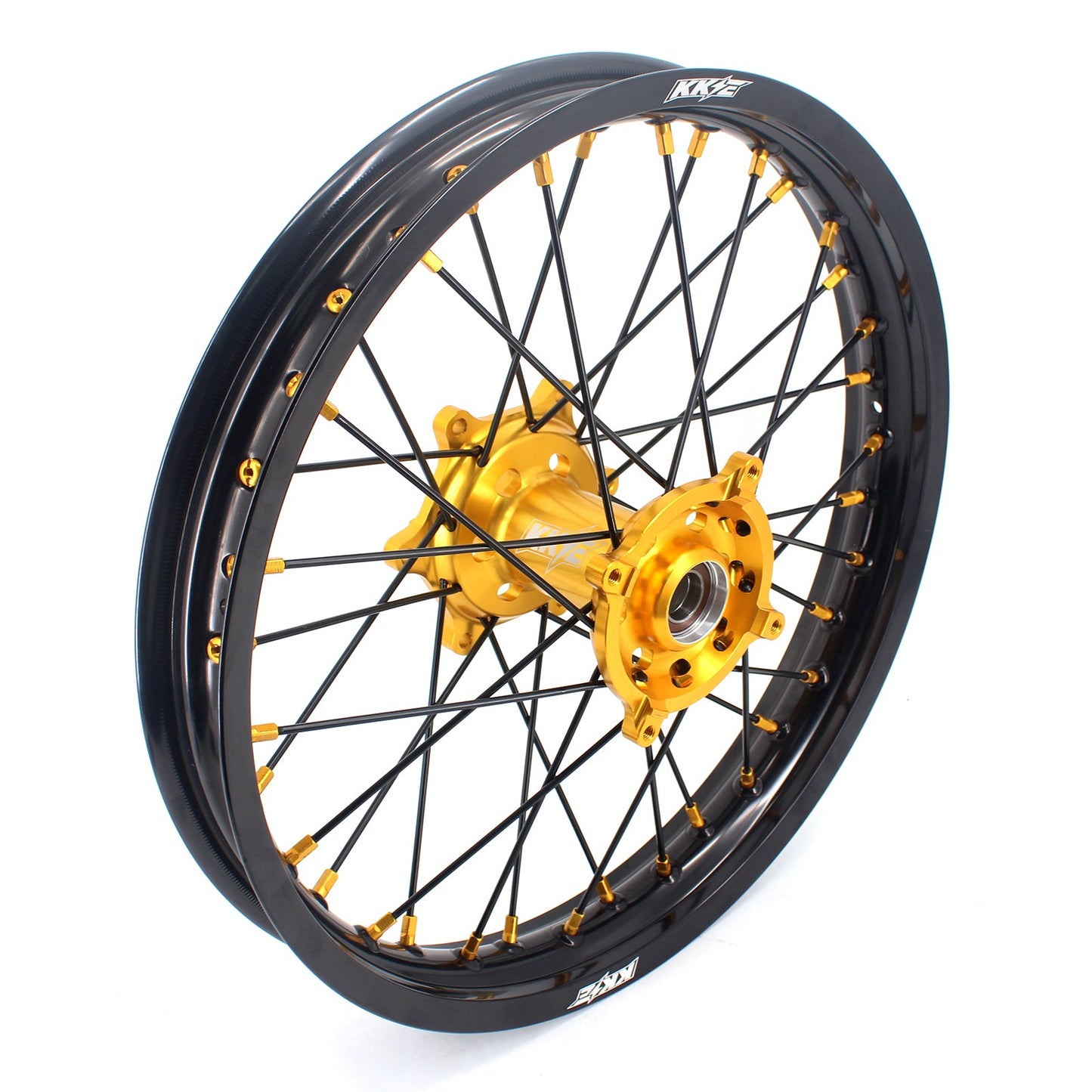 KKE 21 & 19 MX Wheels Rims for SUZUKI RMZ250 2007-2024 RMZ450 2005-2024 Black Spokes