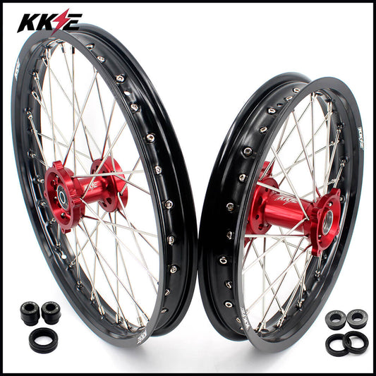 KKE 17/14 Kid's Wheels Rims for HONDA CRF150R CRF150RB 2007-2025 Mini Bike Red
