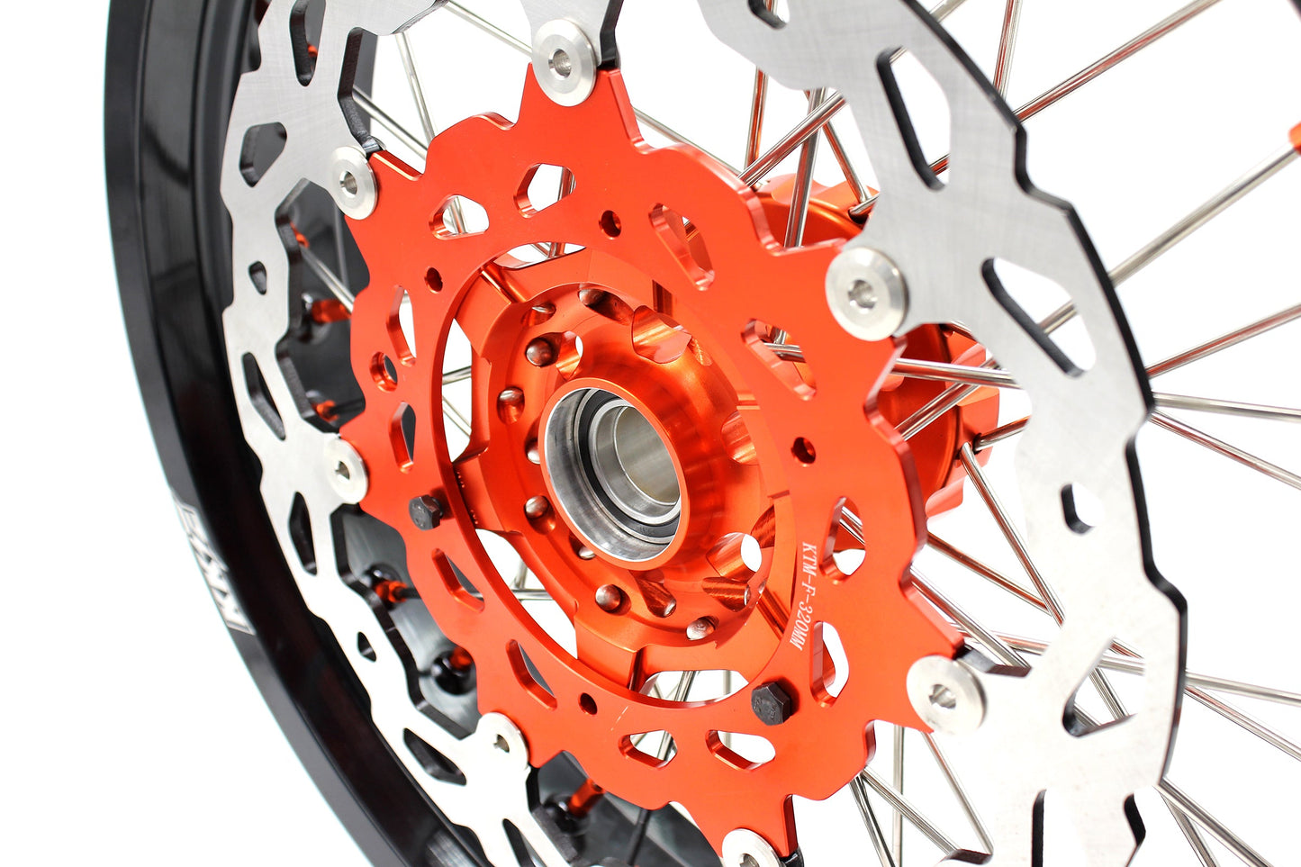 KKE 17Inch CUSH Drive Supermoto Wheels Rims For KTM690 SMC 2007-2011 320MM Disc