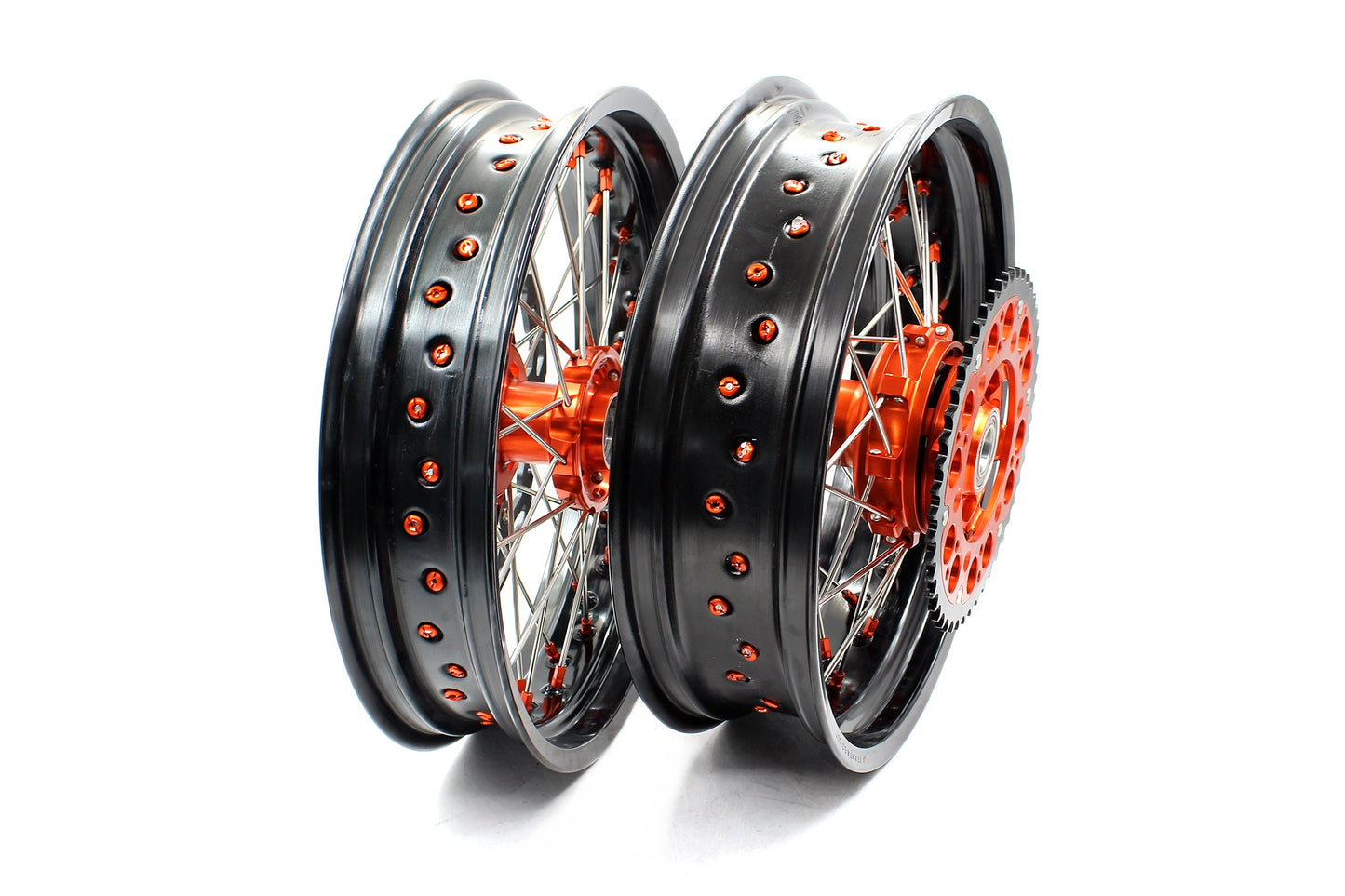 KKE 17Inch CUSH Drive Supermoto Wheels Rims For KTM690 SMC 2007-2011 320MM Disc