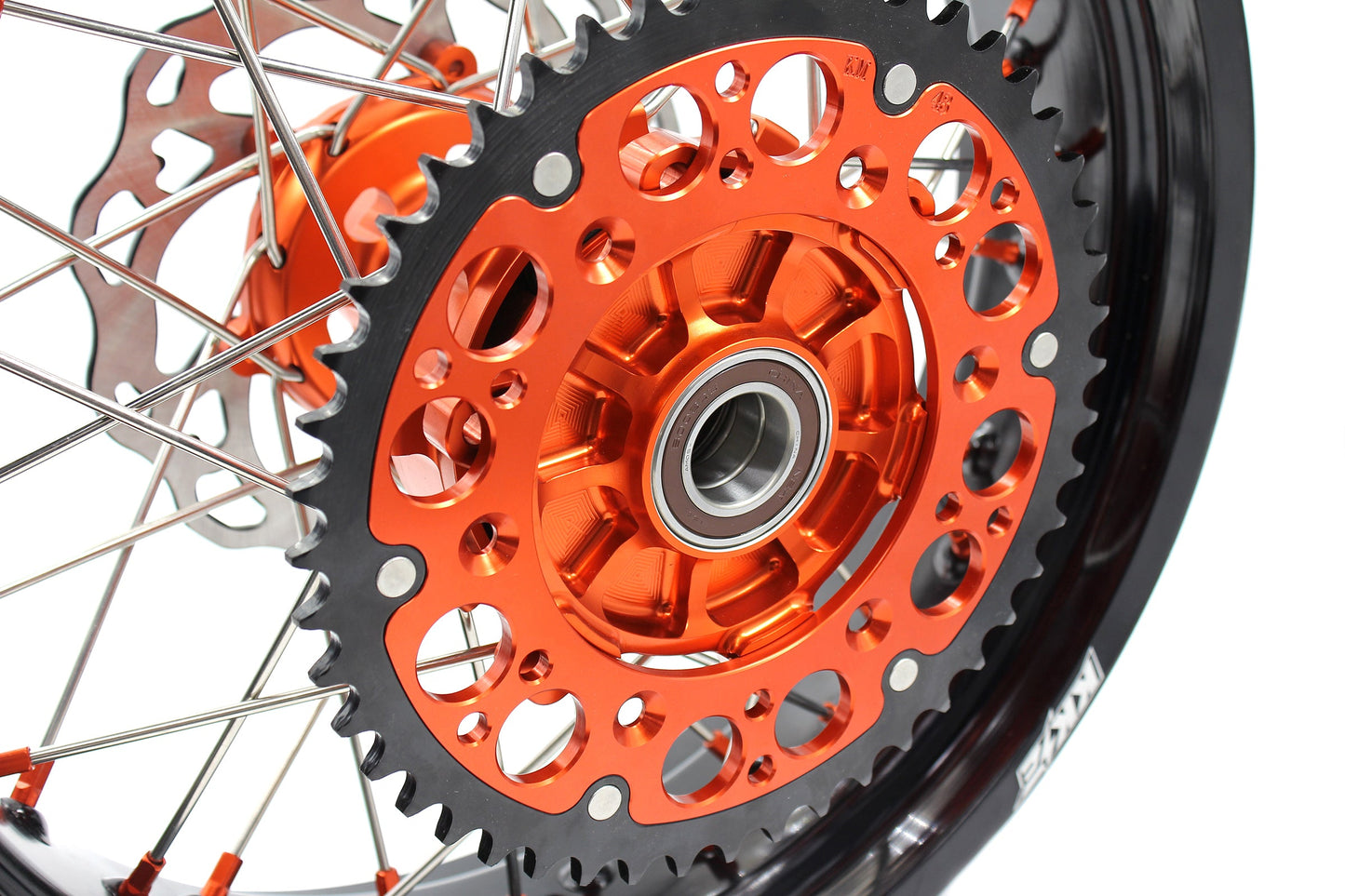 KKE 17Inch CUSH Drive Supermoto Wheels Rims For KTM690 SMC 2007-2011 320MM Disc