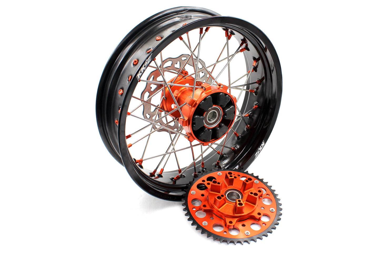 KKE 17Inch CUSH Drive Supermoto Wheels Rims For KTM690 SMC 2007-2011 320MM Disc