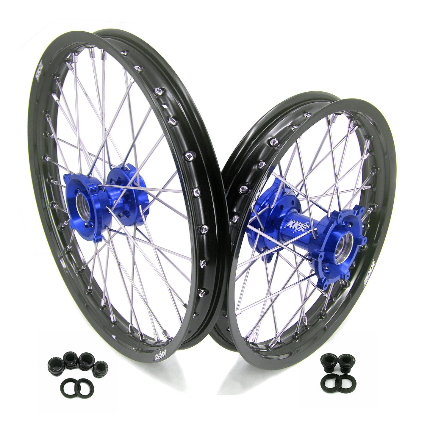 KKE 19" 16" CNC Big Kid's Wheels Rims Fit For Gas Gas MC85 2021-2024 Blue