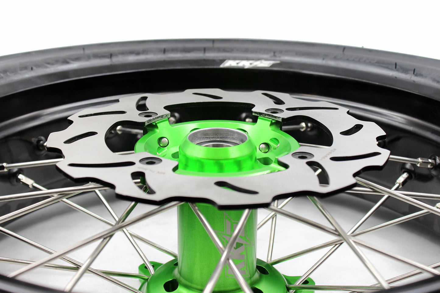 KKE 17inch KX450 KX450X KX250F 2020 KX450F 2019-2021 KX450 2019-2023 For KAWASAKI Supermoto Rims CST Tires Green