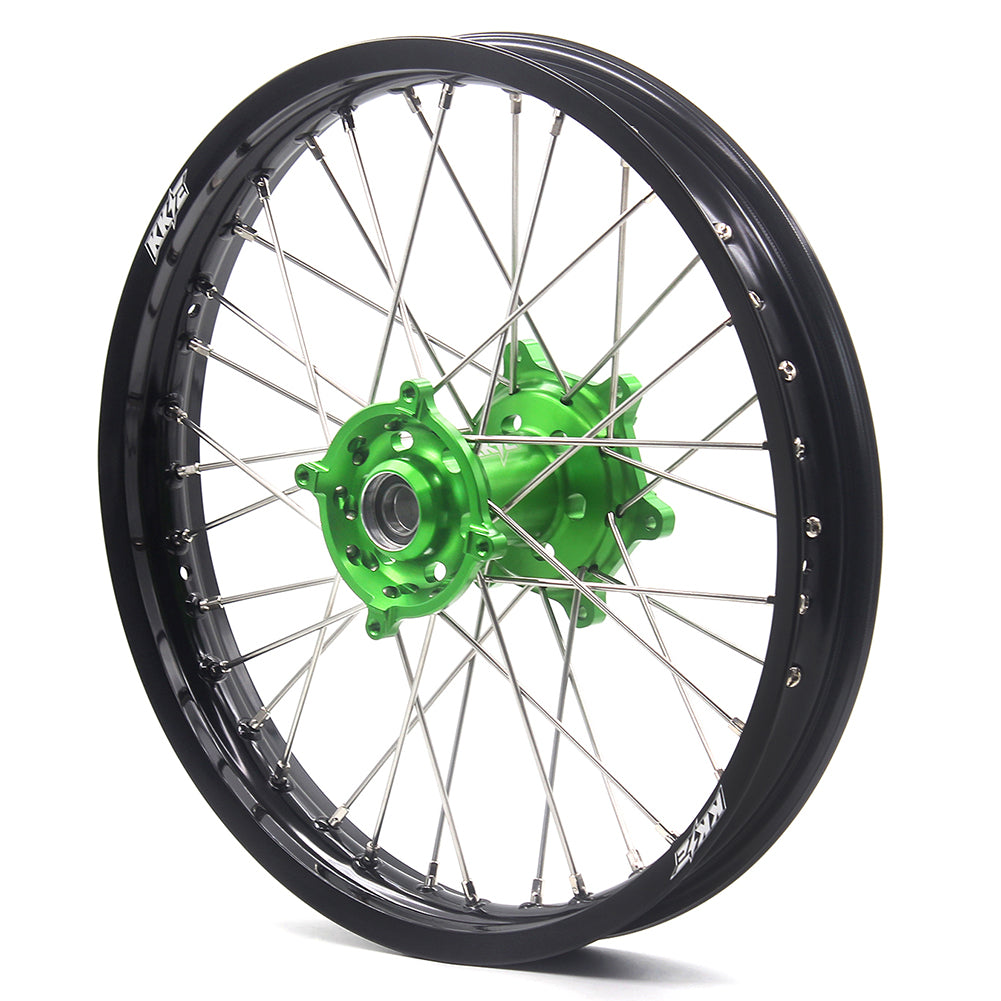 KKE 21" 18" Motorcycle Aluminum Spoke Wheels For KAWASAKI KX250F KX450F 2006-2014