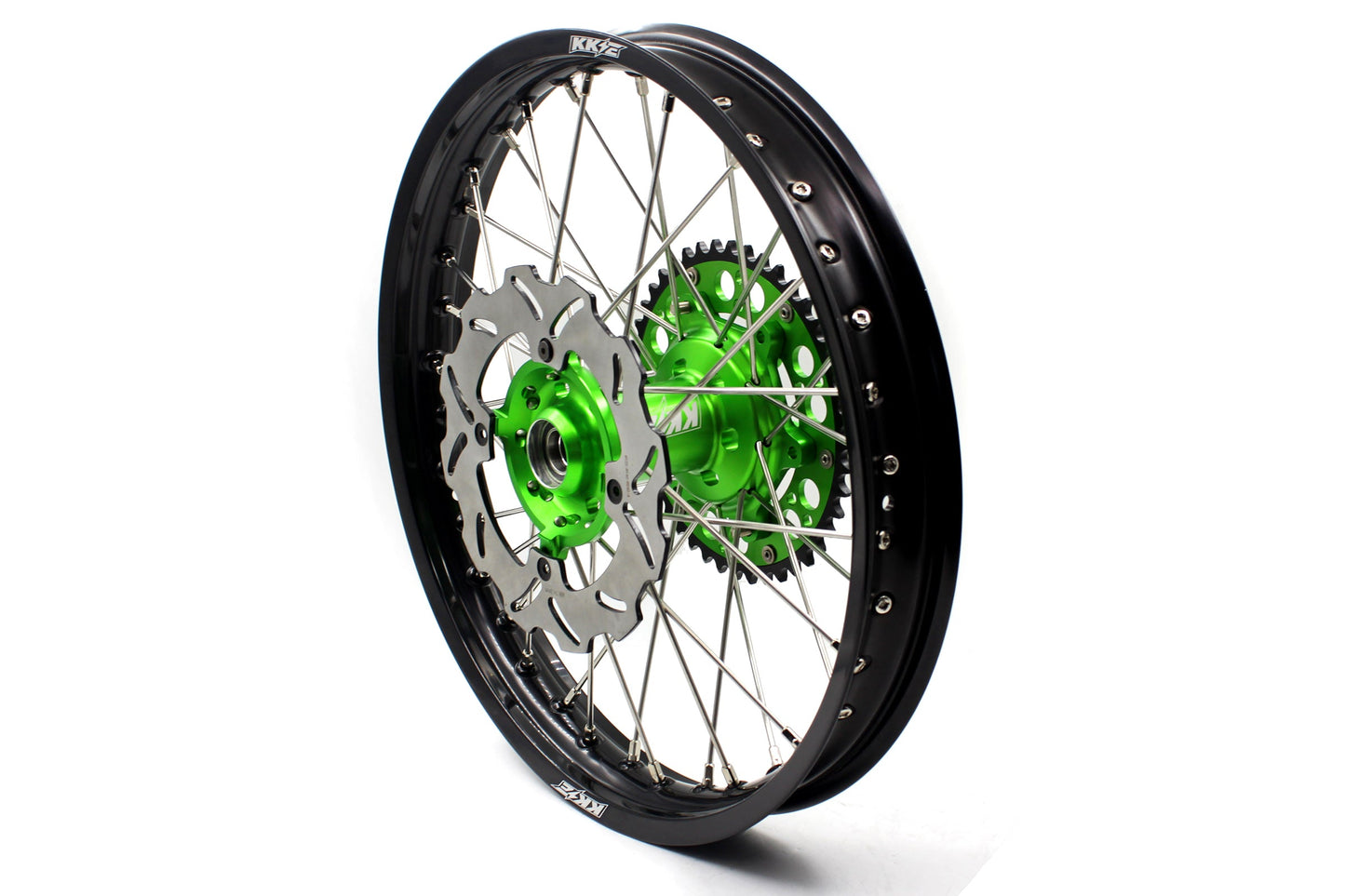 KKE 21 18 Enduro Dirtbike Wheels For KAWASAKI KX125 KX250 1993-2002 220mm Disc
