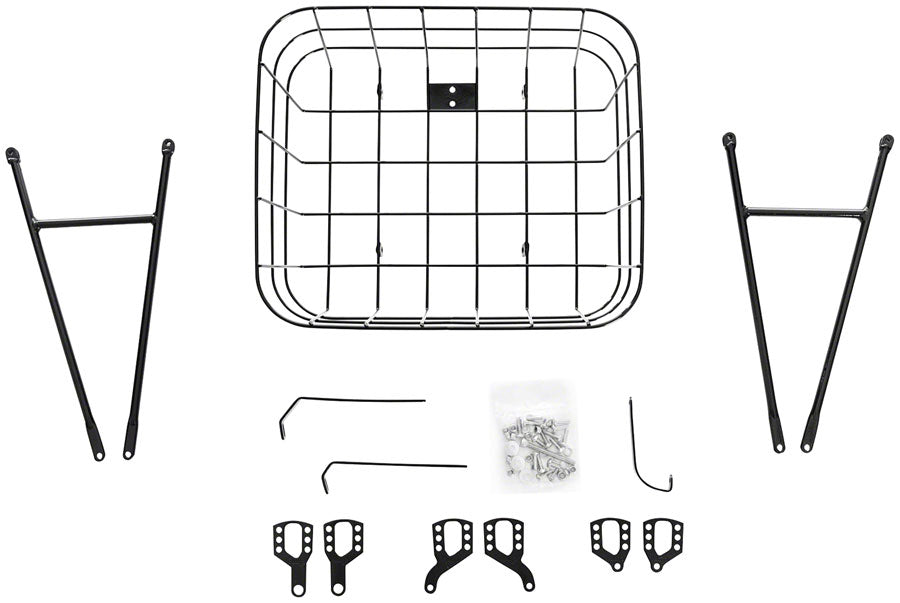 Pelago Rasket Front Basket: Black Stainless Steel