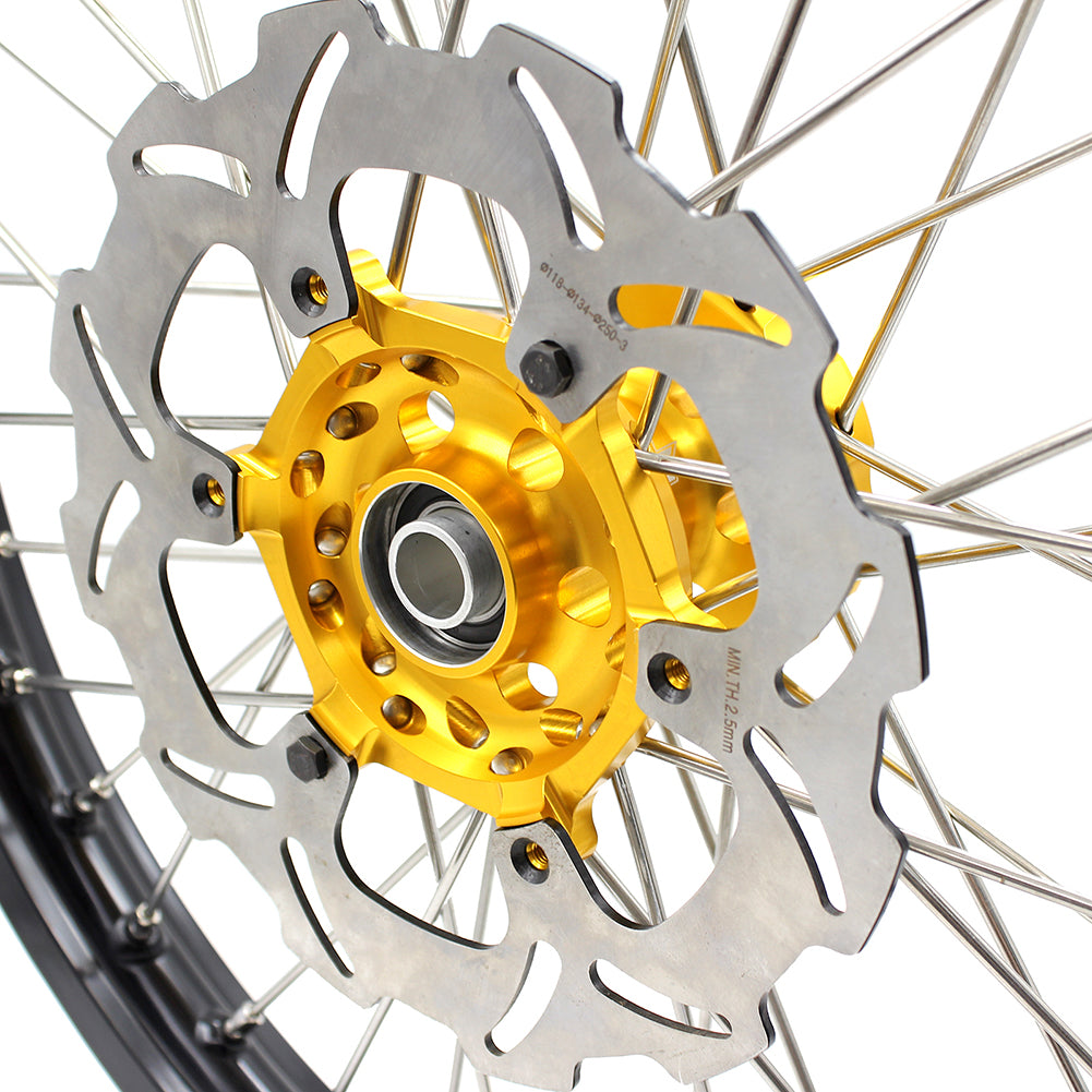KKE 21 & 19 MX Off Road Wheels For SUZUKI RM125 2001-2007 RM250 2001-2008