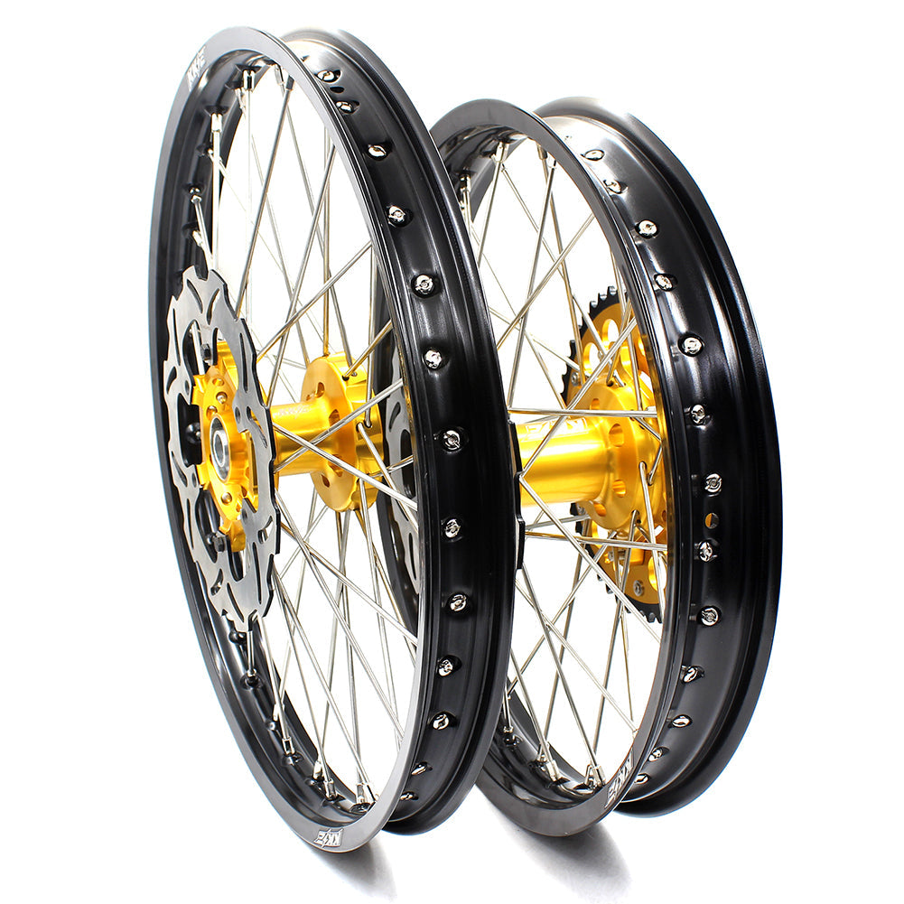 KKE 21 & 19 MX Off Road Wheels For SUZUKI RM125 2001-2007 RM250 2001-2008