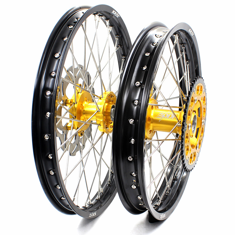 KKE 21 & 19 MX Off Road Wheels For SUZUKI RM125 2001-2007 RM250 2001-2008