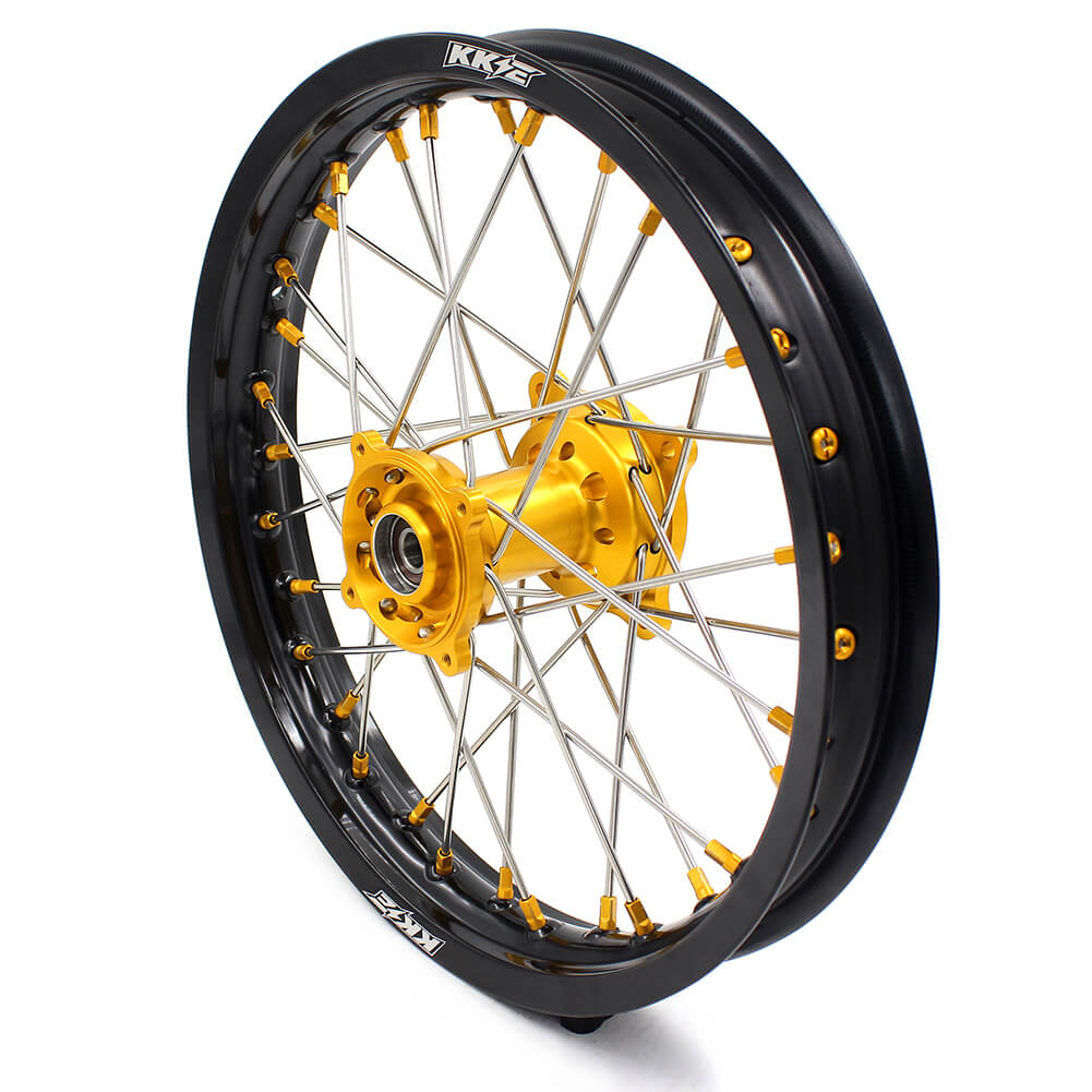 KKE 17/14 RM80 1993-2001 RM85 2002-2023 For SUZUKI Kid's Small Wheels Rims Gold Nipples